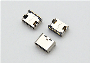 Type-C 16-pin Receptacle L=6.5 mm, board-mounted type, 1.68 mm pitch